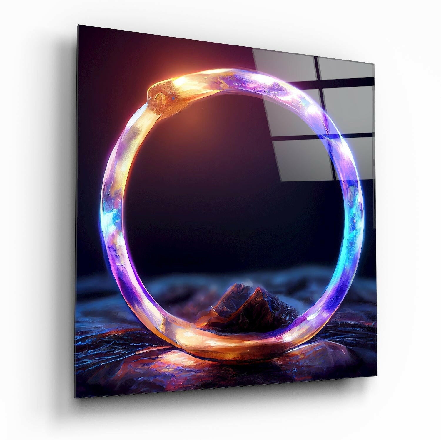 The Ring Glass Wall Art || Designer Collection