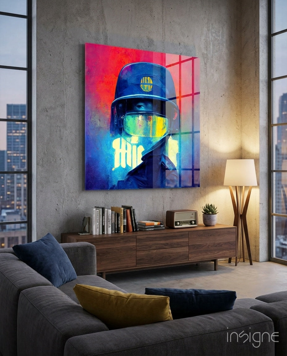 The Guardian Glass Wall Art || Designer Collection