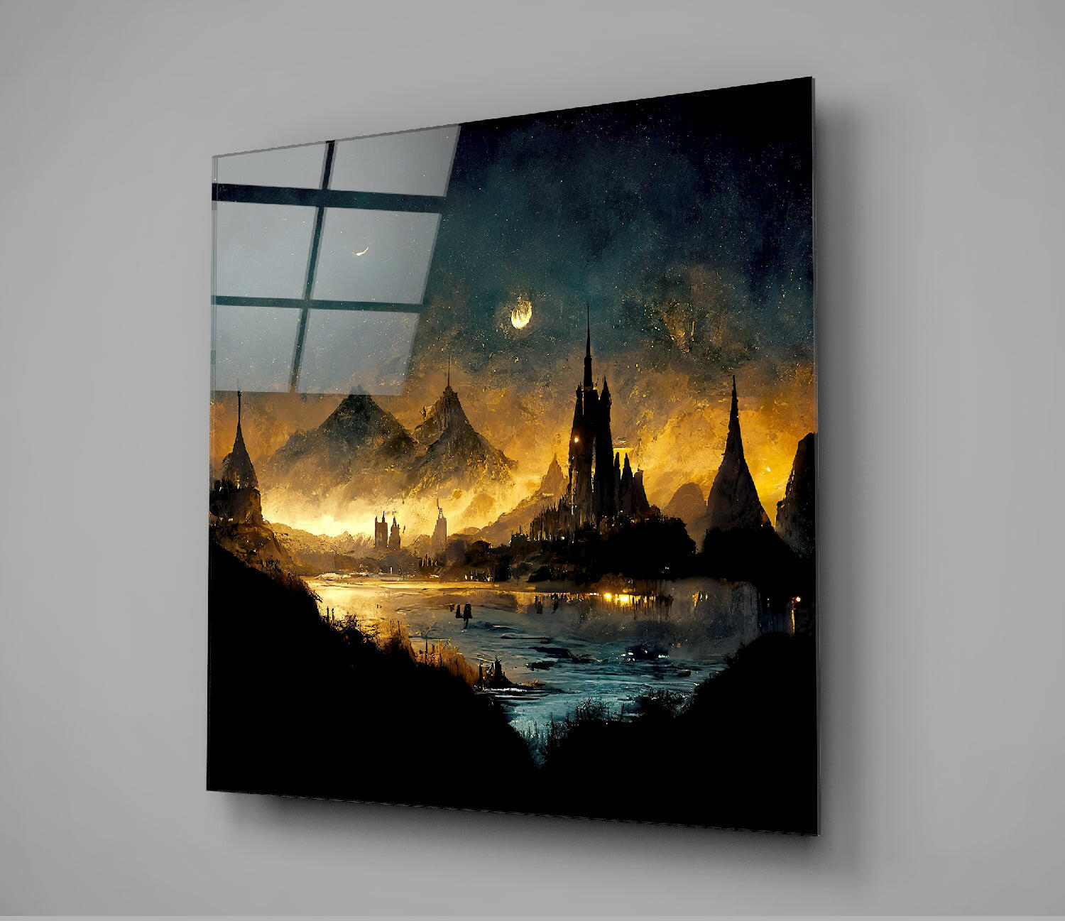 Lost City Glass Wall Art || Designer Collection