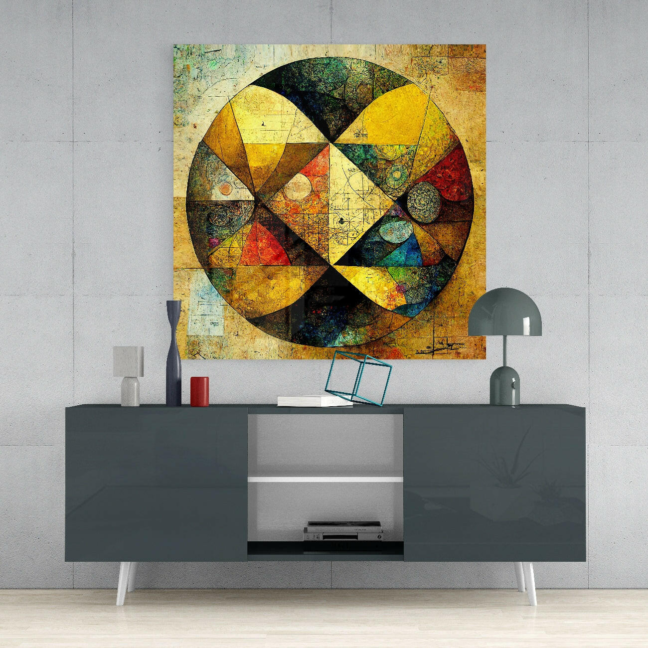 Sphere Glass Wall Art || Designer Collection