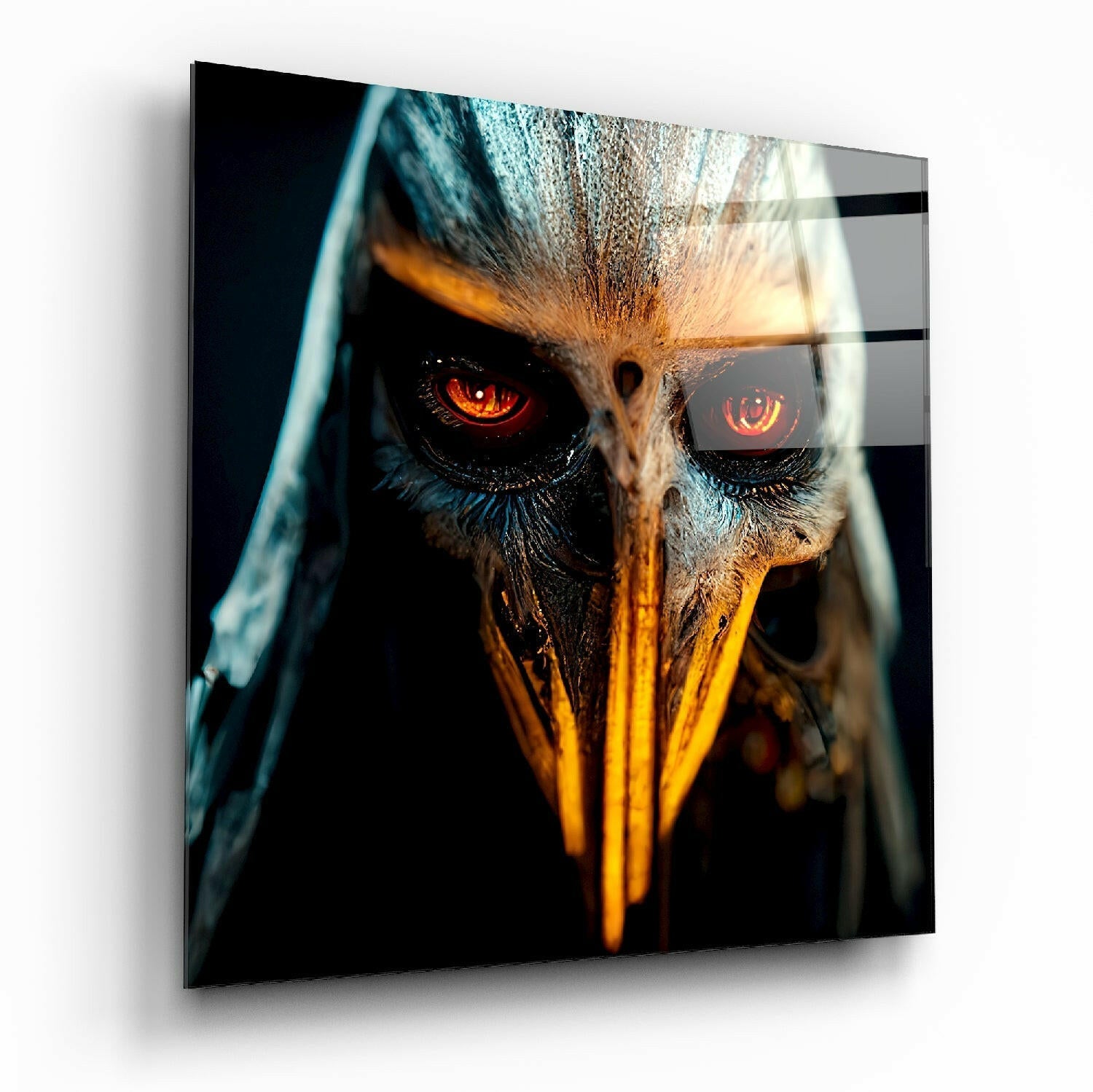 The Beak Glass Wall Art || Designer Collection