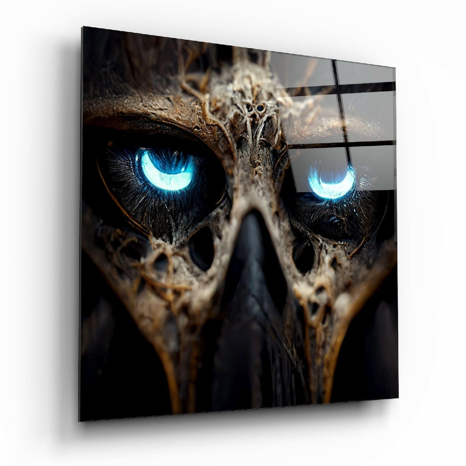 Bravery in The Eyes Glass Wall Art || Designers Collection