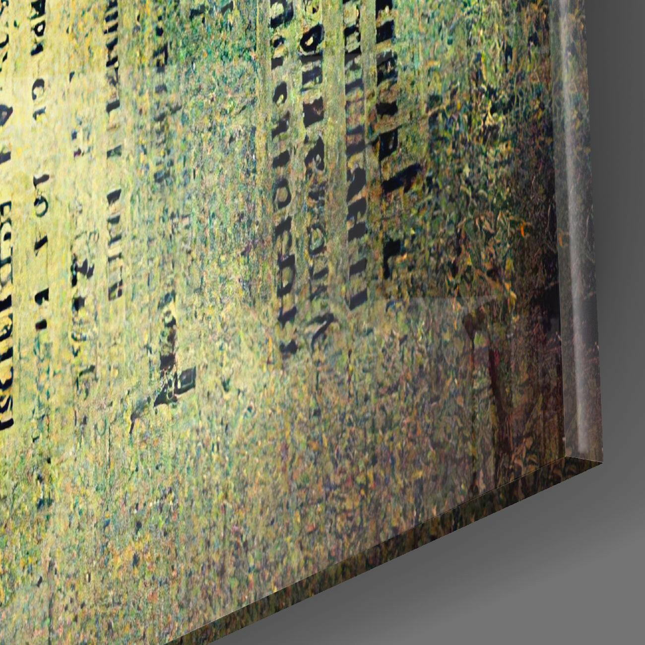 Lost Alphabet Glass Wall Art || Designer Collection