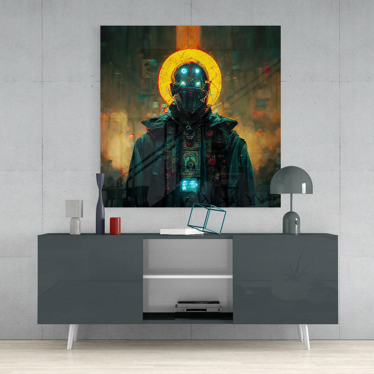 The Conqueror Glass Wall Art || Designer Collection