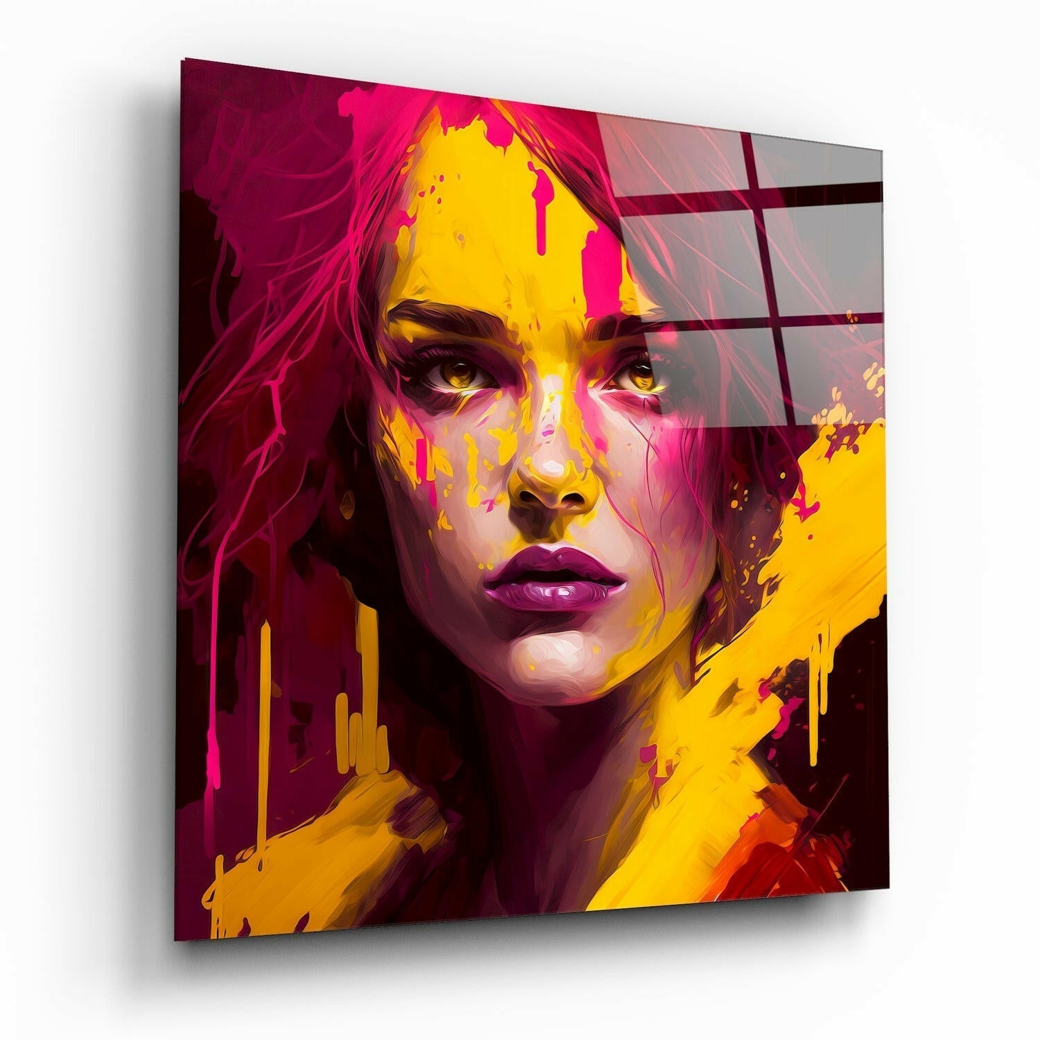 She Glass Wall Art || Designer Collection
