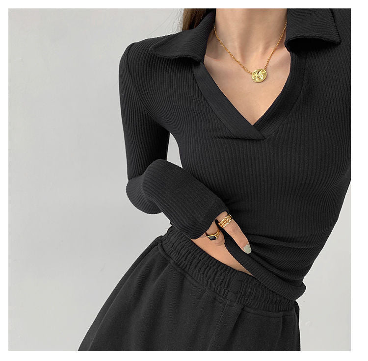 Sexy V-Neck Slim Fitness Women&