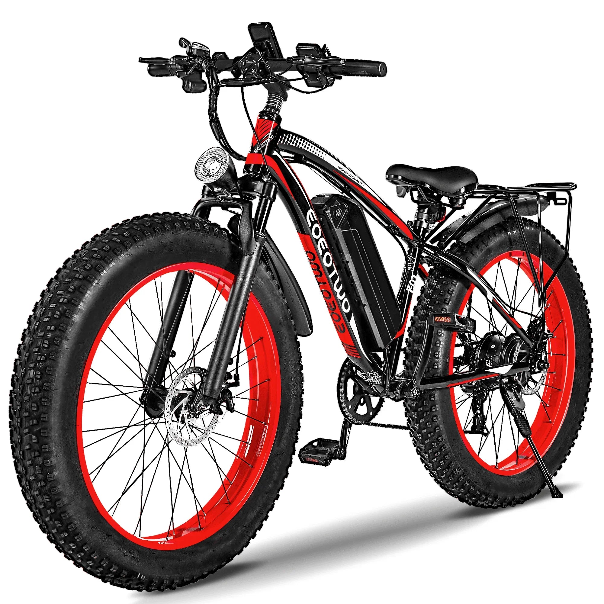 EOEOTWO E01 Electric Fat Tire Bike 1500W Peak Motor