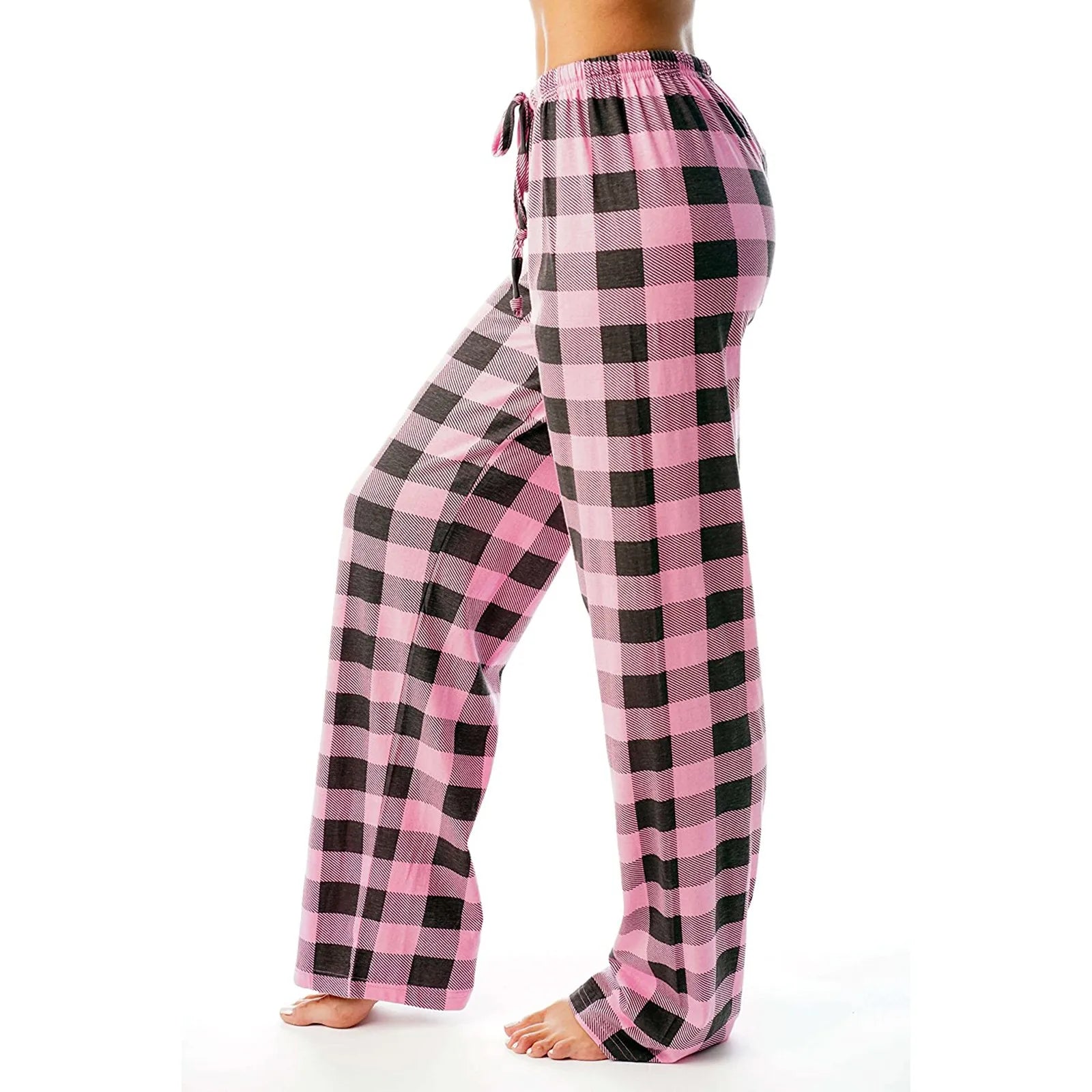 Women Christmas Pajama pants Autumn Winter Plaid Printed Pants