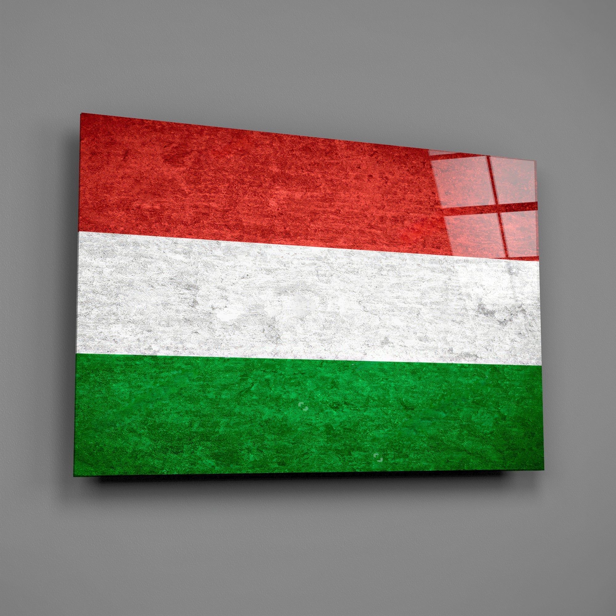 Flag of Hungary Glass Wall Art