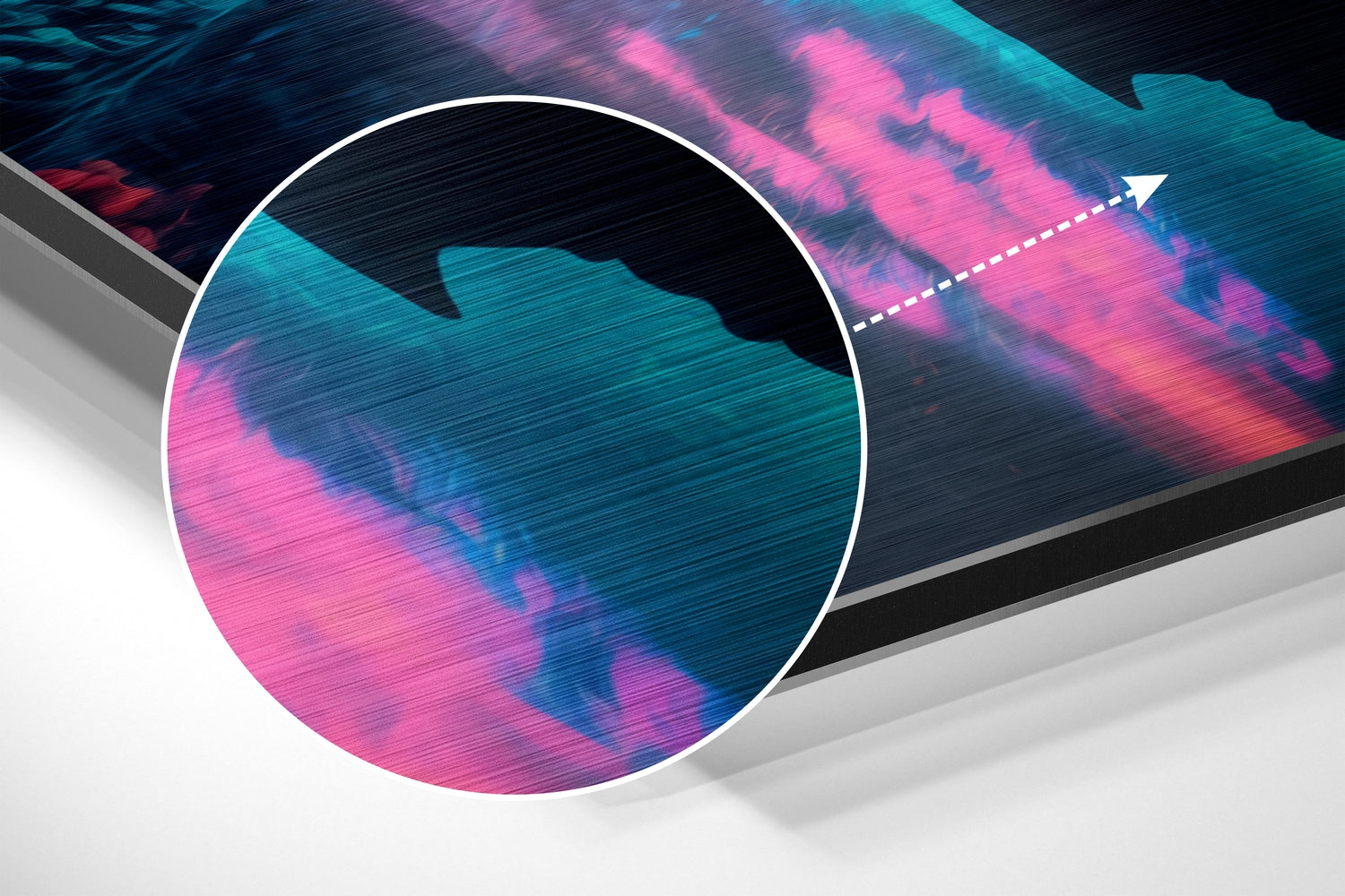 Cyberpunk Brushed Aluminum Dibond Wall Art