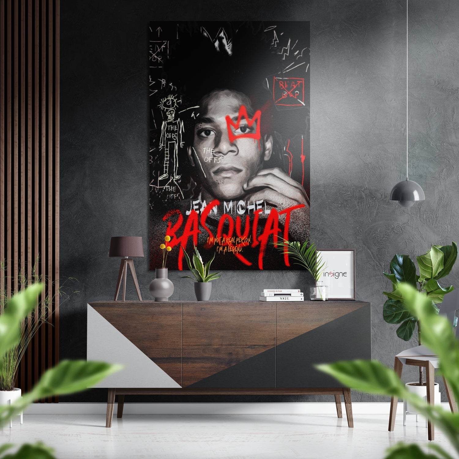 Young Artist Red Crown Brushed Aluminum Dibond Wall Art
