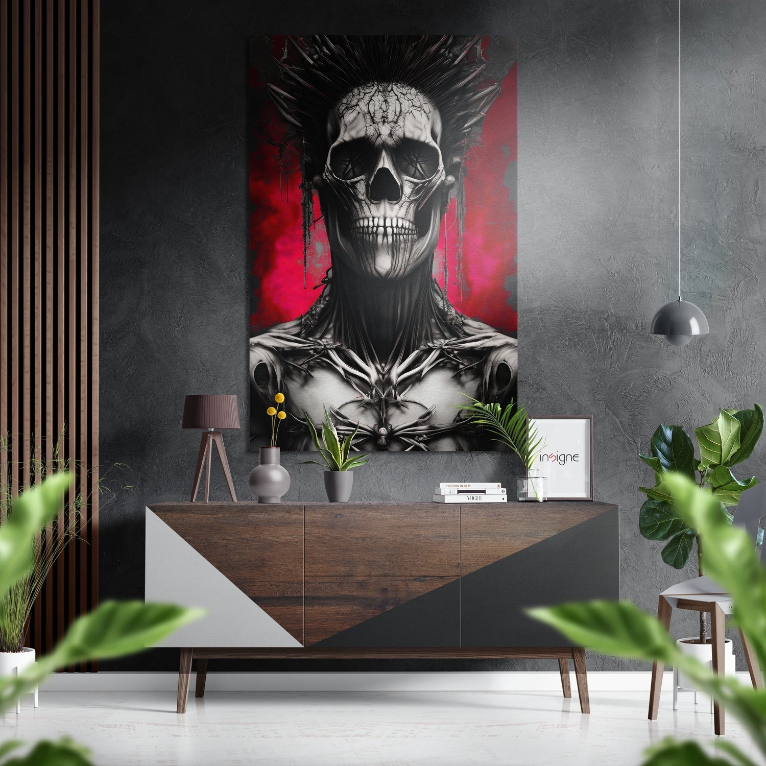 The Warrior Brushed Aluminum Dibond Wall Art