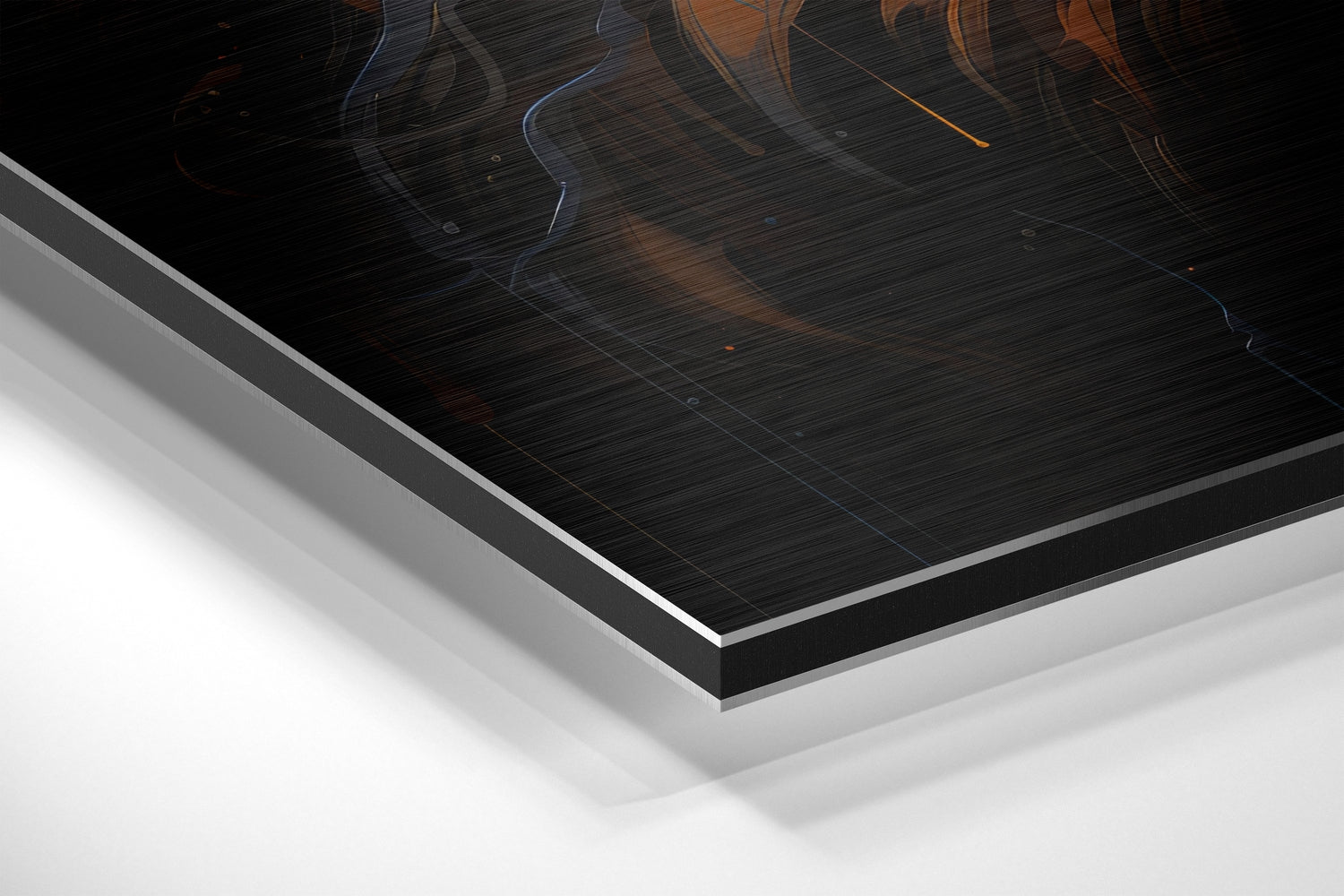 Golden Lion Mane Orange Flowers Brushed Aluminum Dibond Wall Art