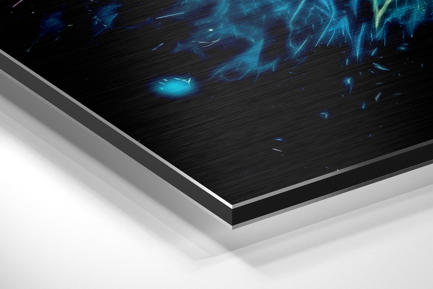 Neon Ball Brushed Aluminum Dibond Wall Art