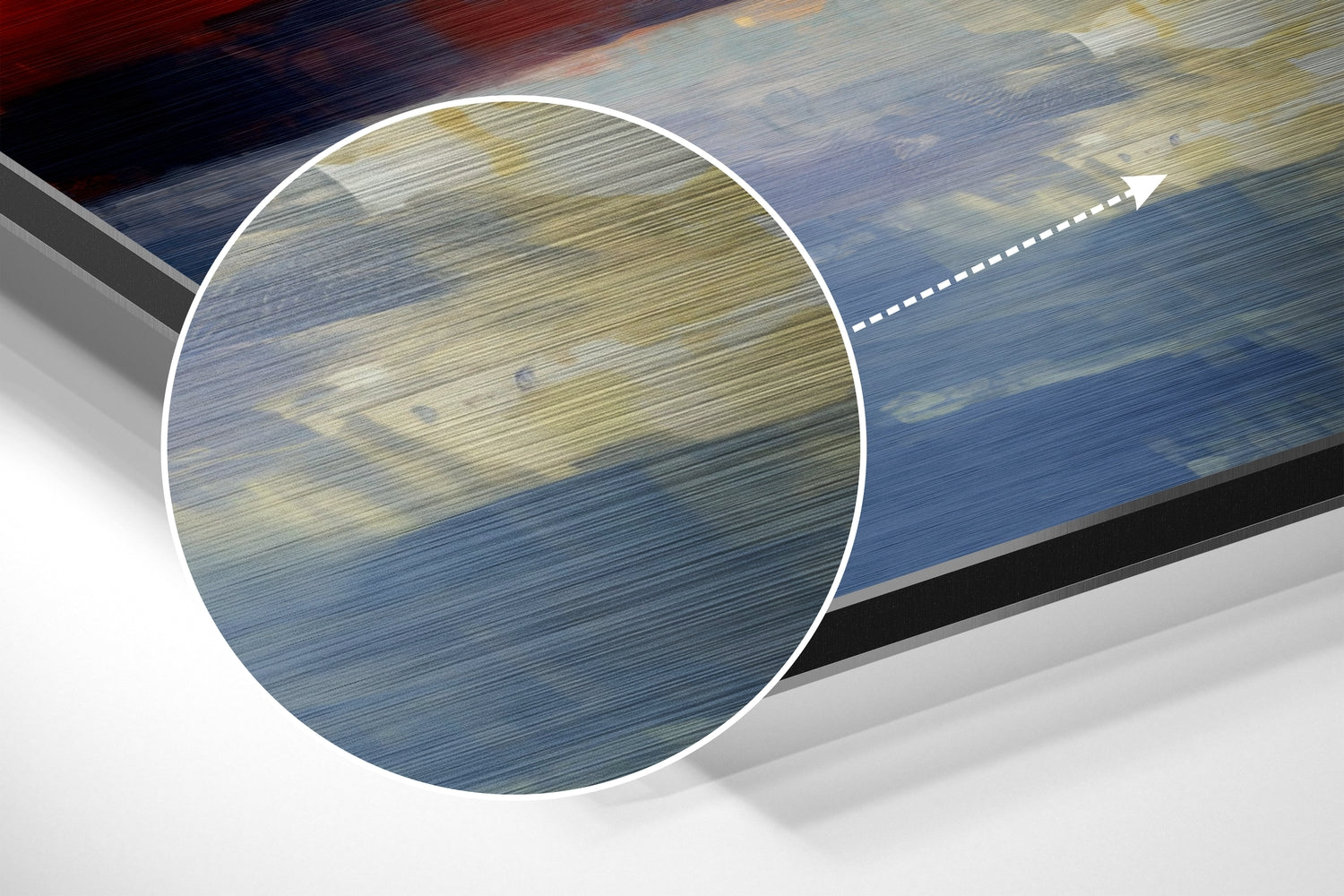 Sunset in Istanbul Brushed Aluminum Dibond Wall Art