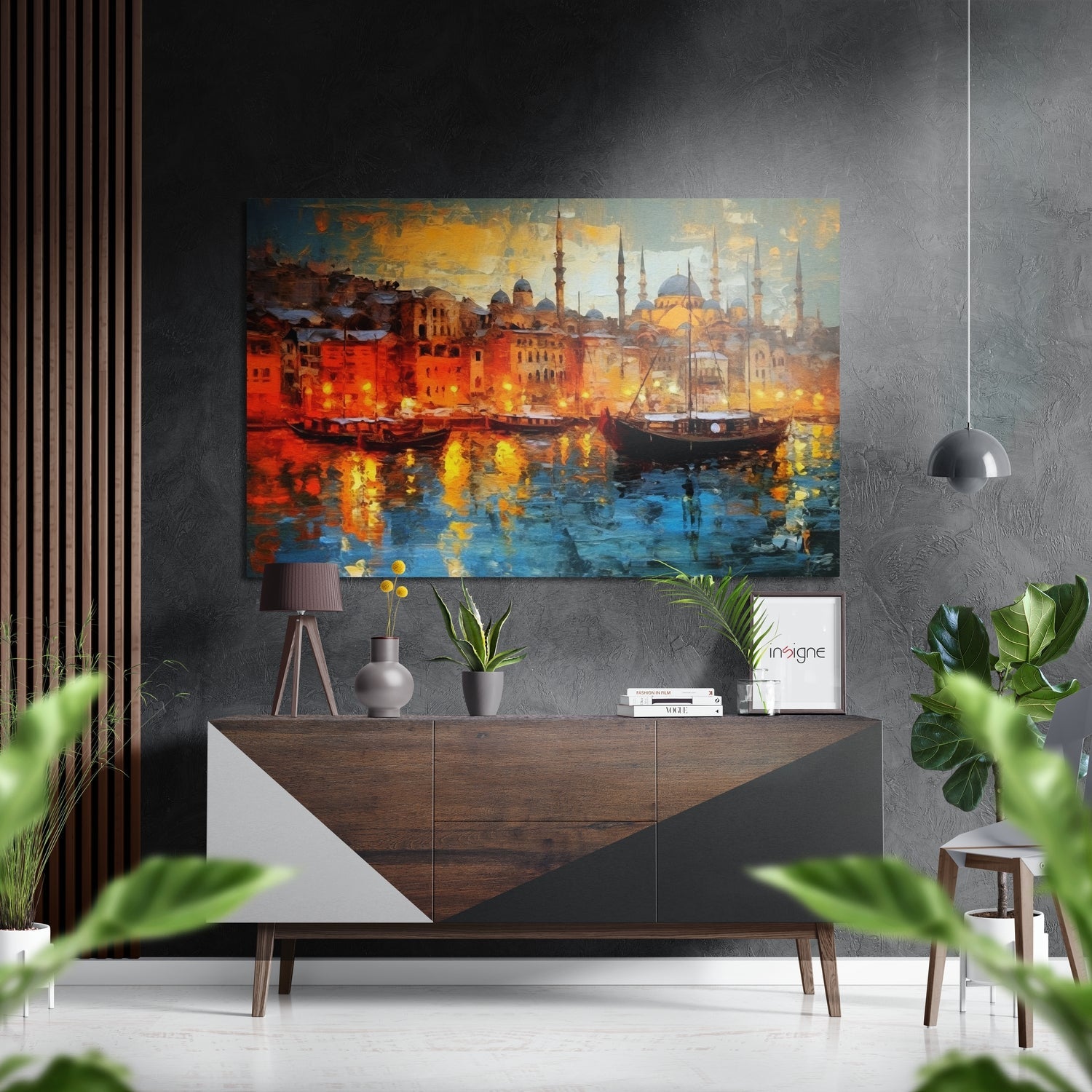 Istanbul Brushed Aluminum Dibond Wall Art