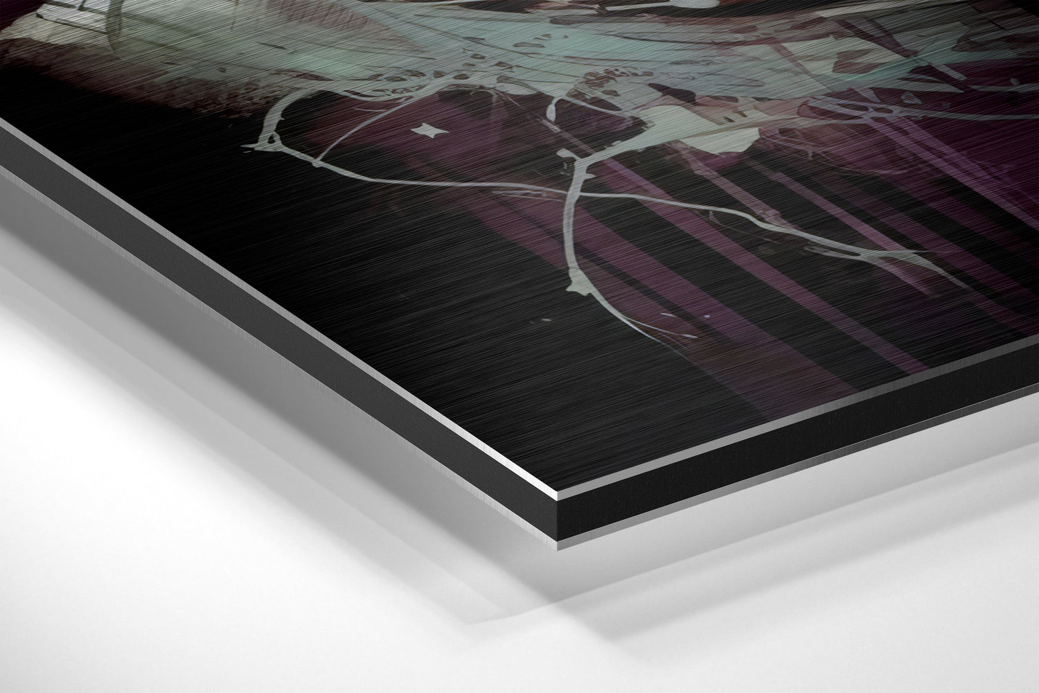 Dripping Paint Graffiti Athlete Brushed Aluminum Dibond Wall Art