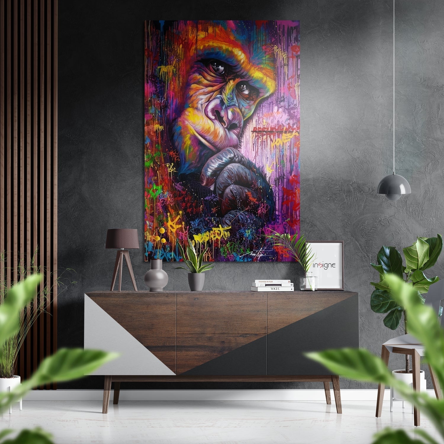 Eyes of the Ape Brushed Aluminum Dibond Wall Art