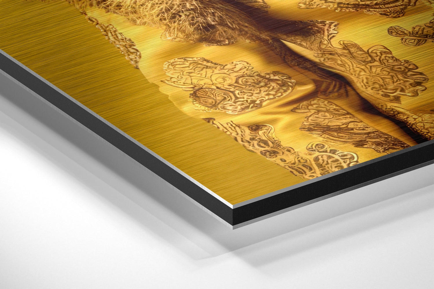 Lion Prince Brushed Aluminum Dibond Wall Art