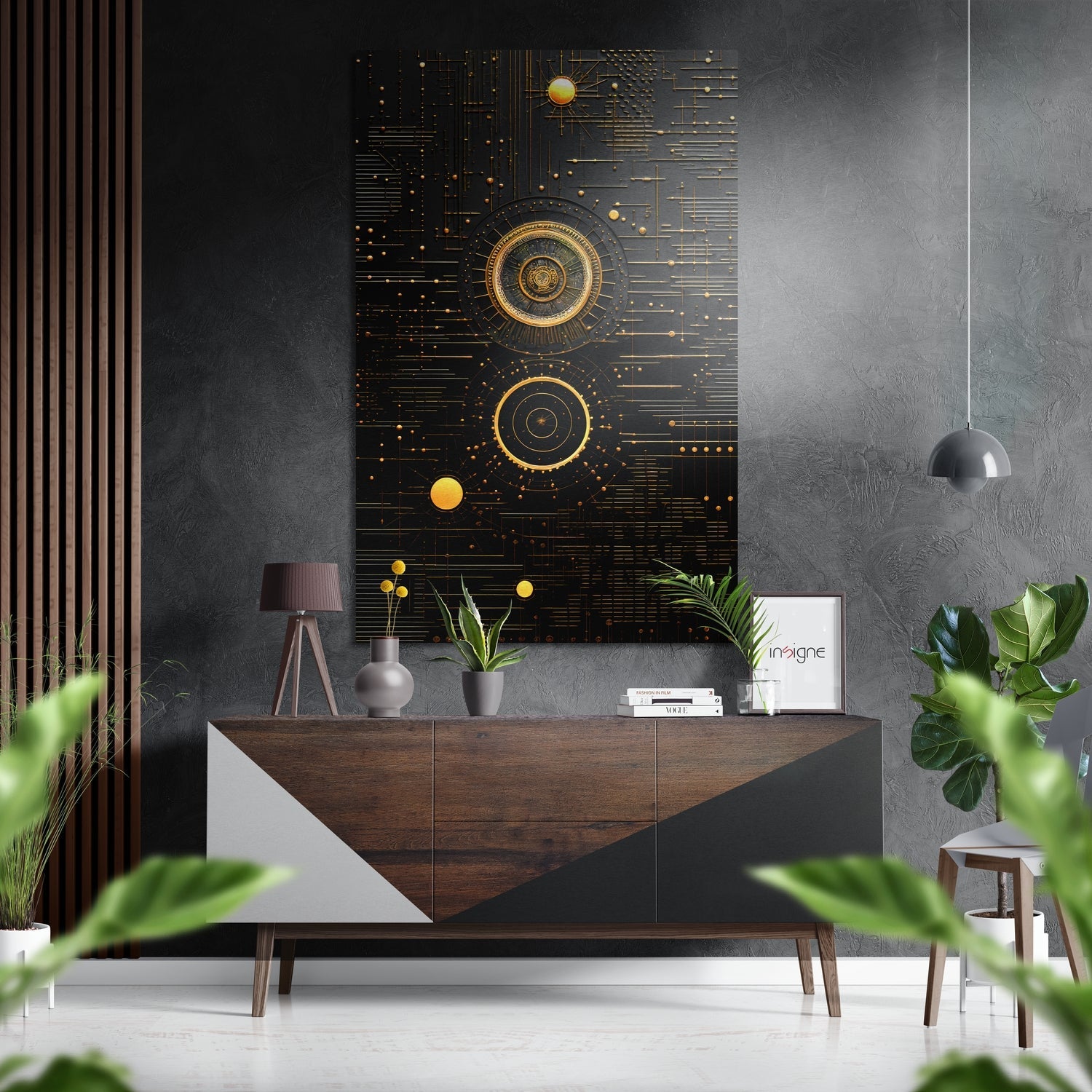 System Brushed Aluminum Dibond Wall Art