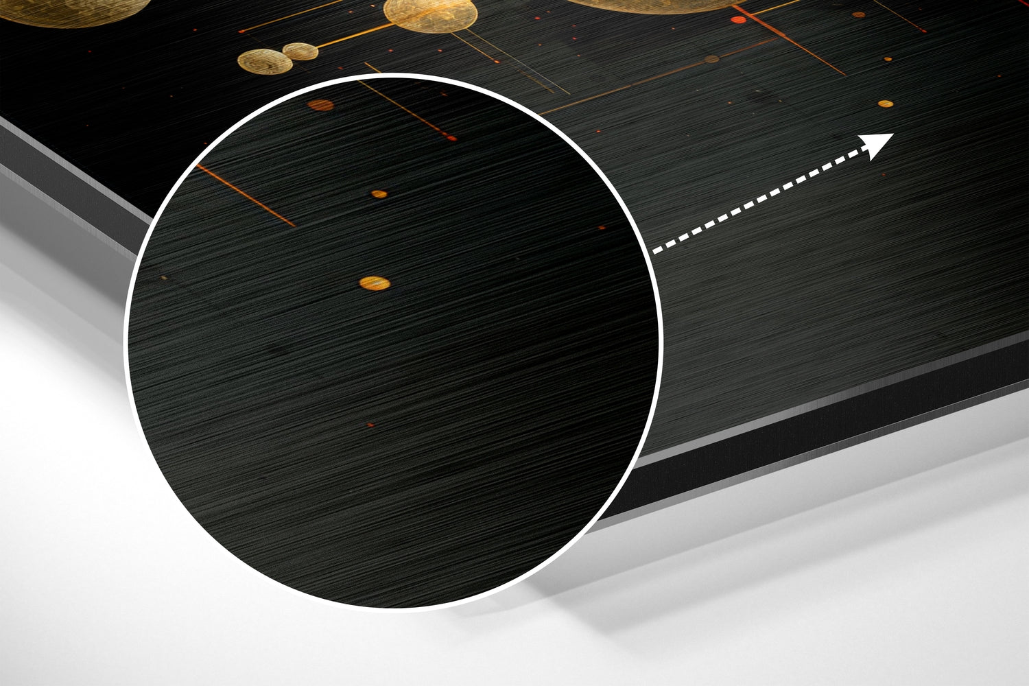 Spheres Brushed Aluminum Dibond Wall Art