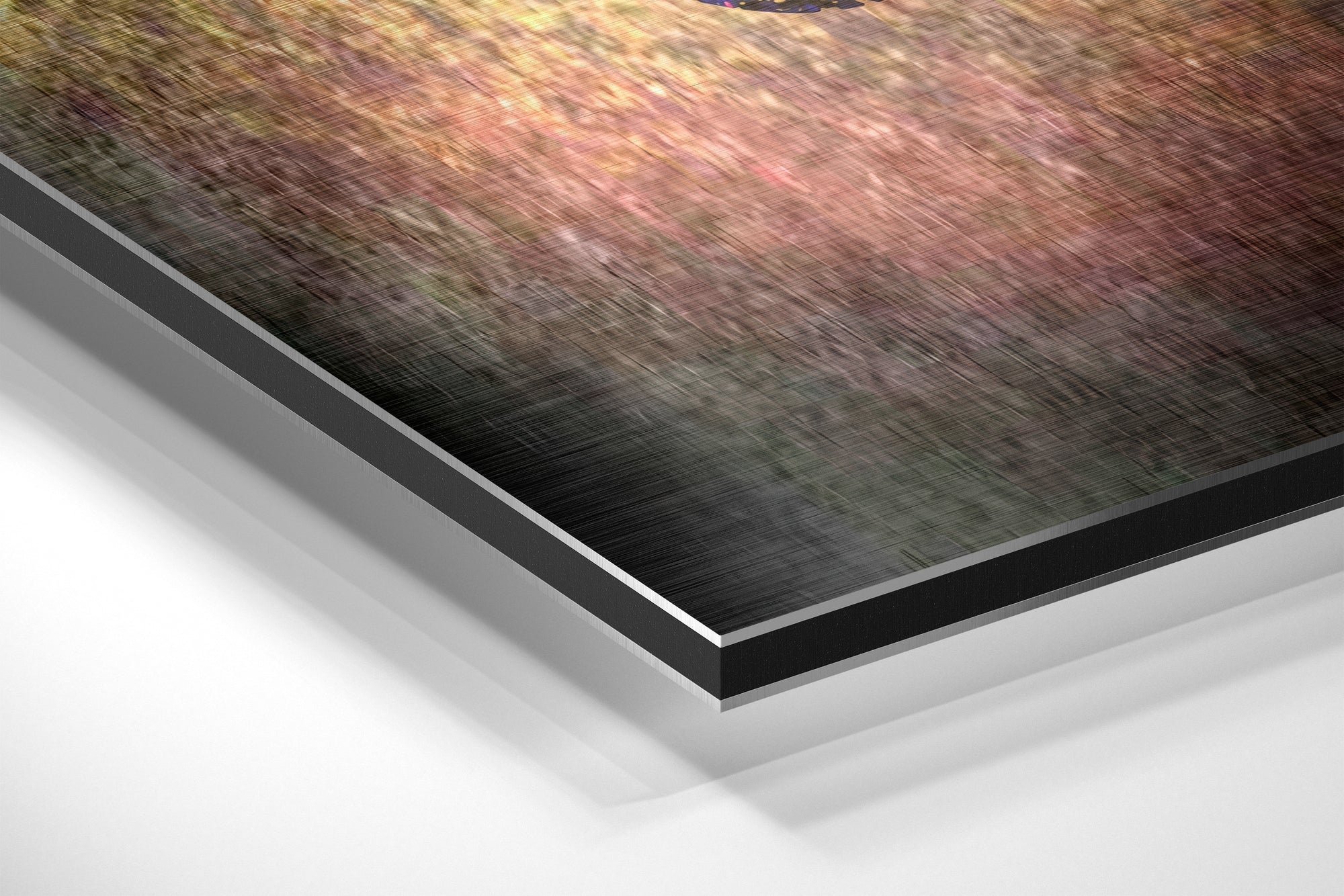 No Pain No Gain Brushed Aluminium Dibond Wall Art