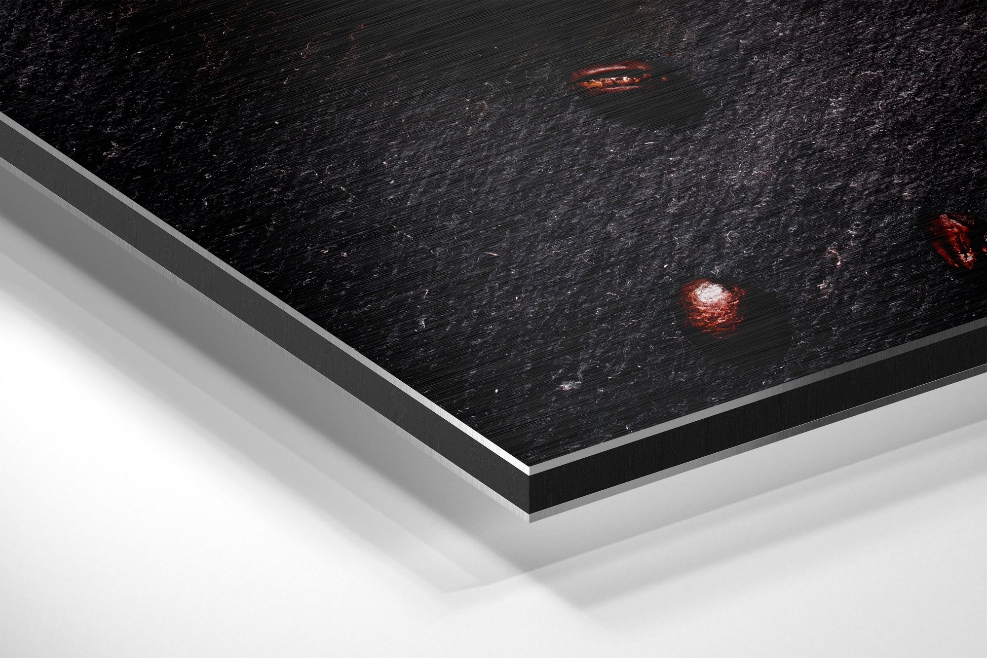 Coffee Beans And Bowls Flat Lay Brushed Aluminum Dibond Wall Art