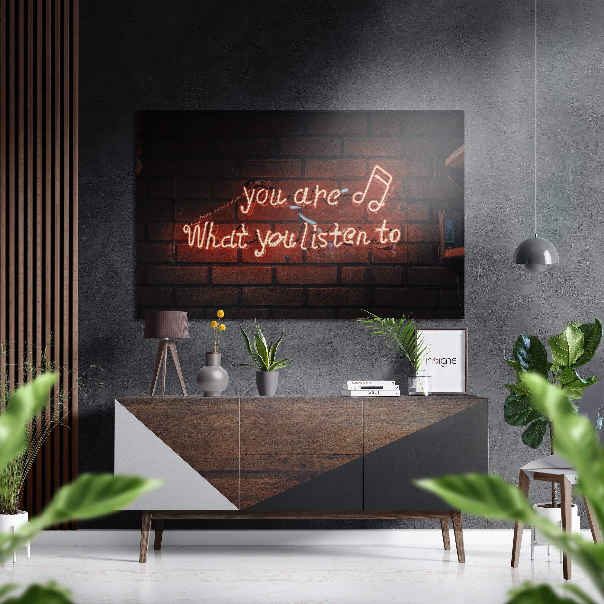 “You are” Brushed Aluminium Dibond Wall Art