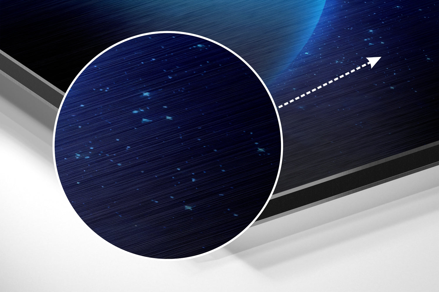 Uranus Brushed Aluminium Dibond Wall Art