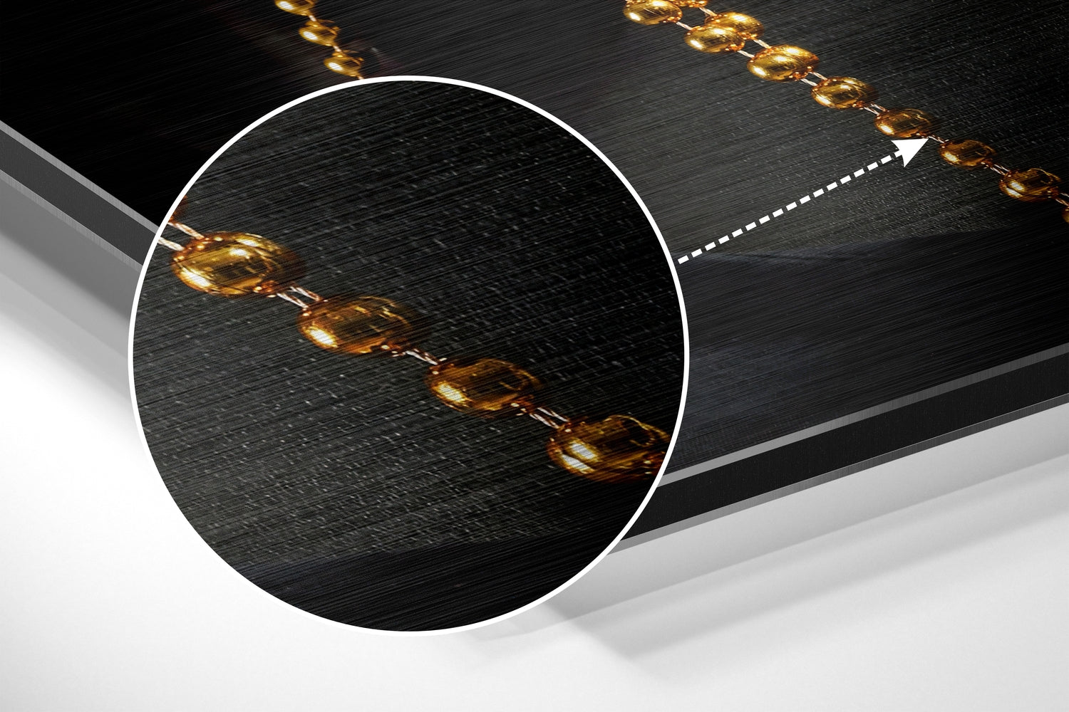 Black Beauty Brushed Aluminium Dibond Wall Art