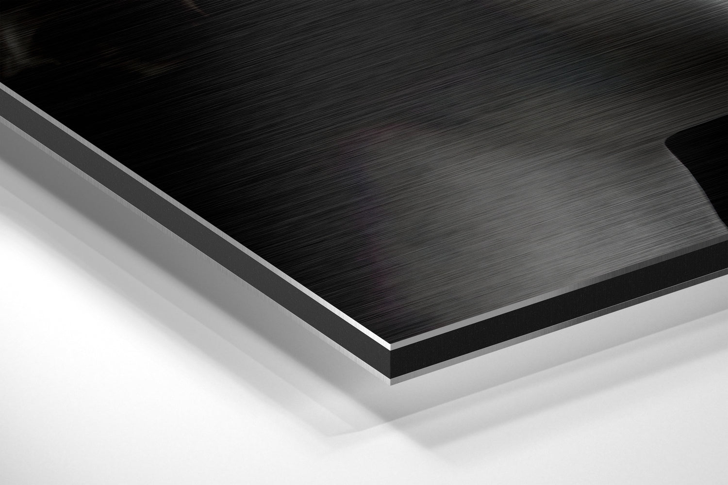Black and White Three Busts Profile Brushed Aluminium Dibond Wall Art