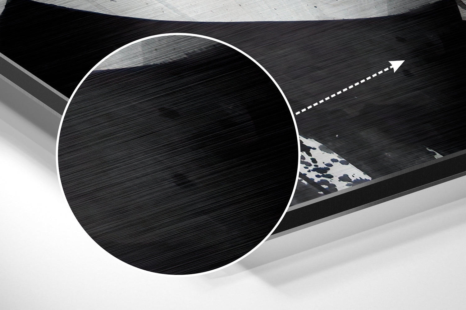 Blue Eye Brushed Aluminium Dibond Wall Art