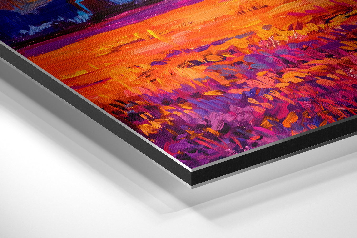 Sunset at the Windmill Brushed Aluminium Dibond Wall Art