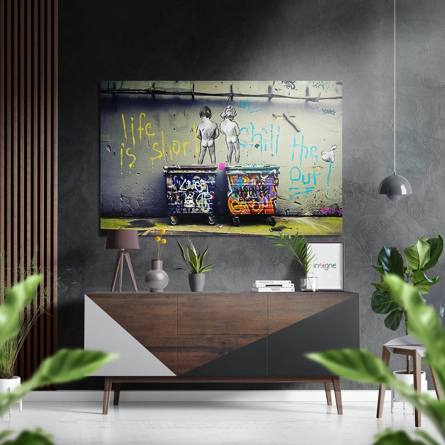 Life is Short Brushed Aluminum Dibond Wall Art