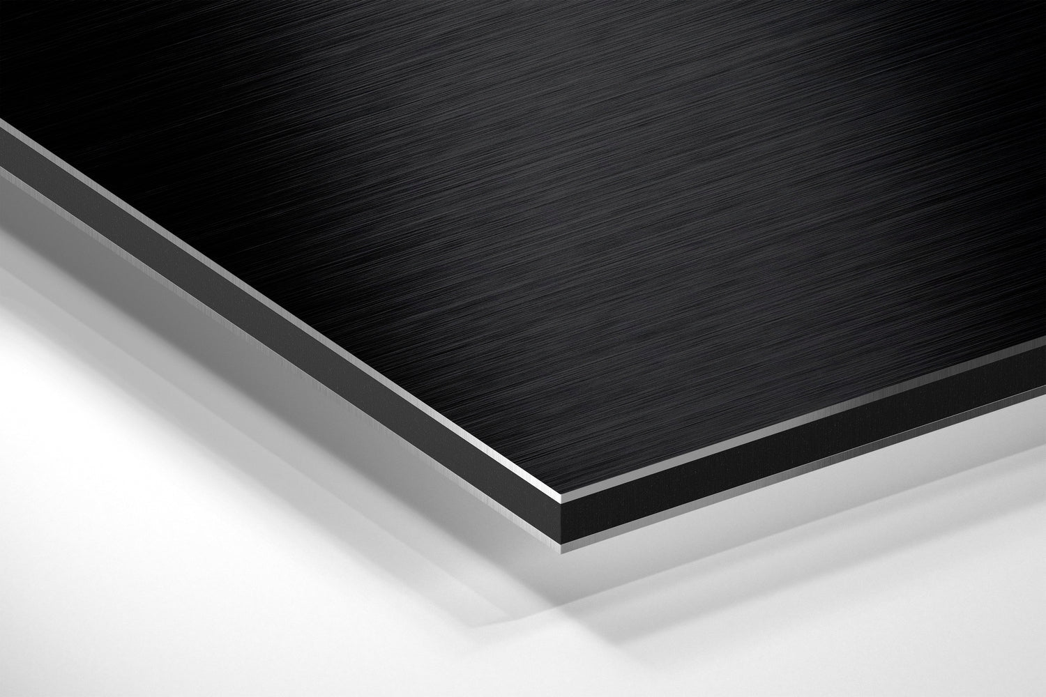 Black Body Paint With Blue and Yellow Brushed Aluminium Dibond Wall Art