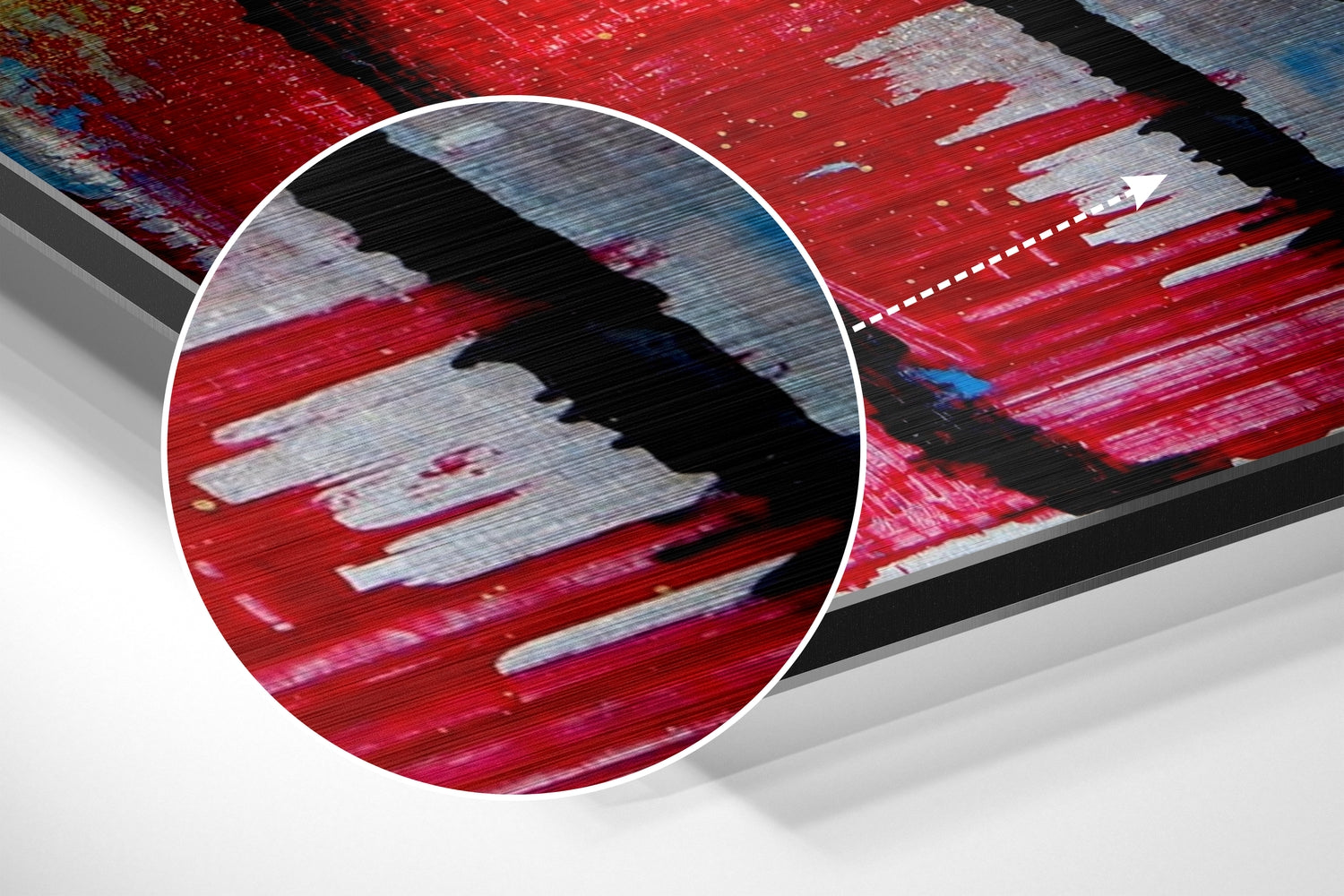 Shadow Flowers Brushed Aluminium Dibond Wall Art