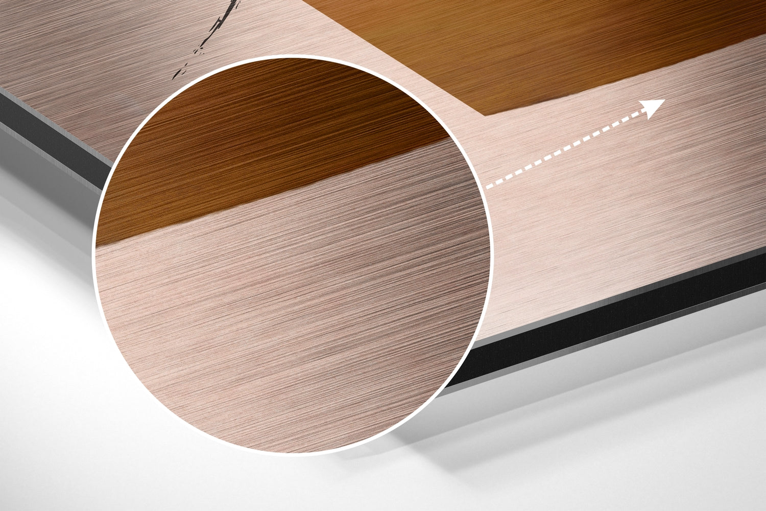 Terracotta And Mustard Organic Shapes Brushed Aluminium Dibond Wall Art