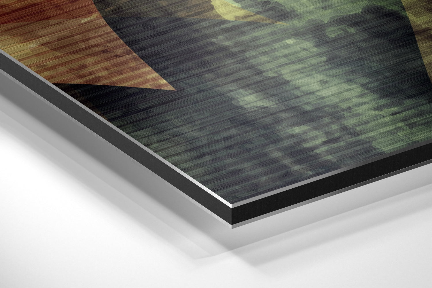 Hearts Brushed Aluminium Dibond Wall Art