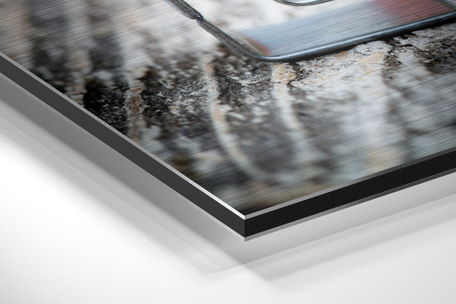 Love Brushed Aluminium Dibond Wall Art