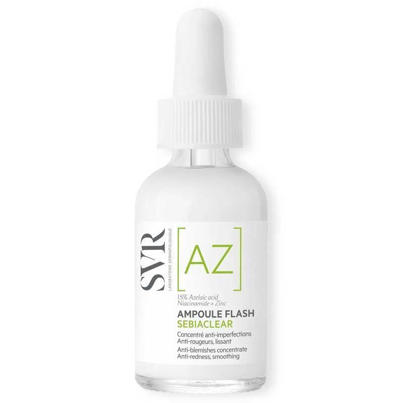 SVR Sebiaclear AZ Ampoule Flash 30ml - Concentrated Serum for Acne-Prone Skin with 15% Azelaic Acid
