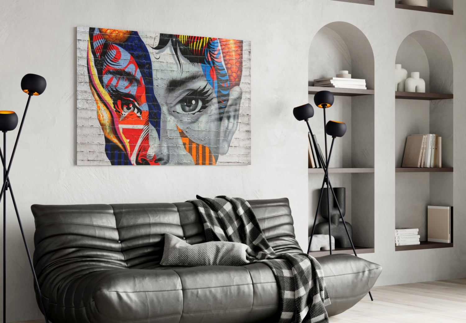 Timeless Silver-Screen Elegance Glass Art