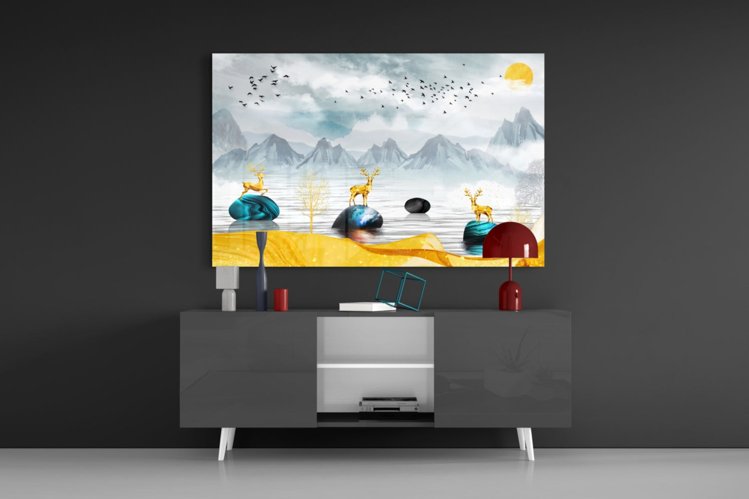 Lake of a Dream Glass Wall Art