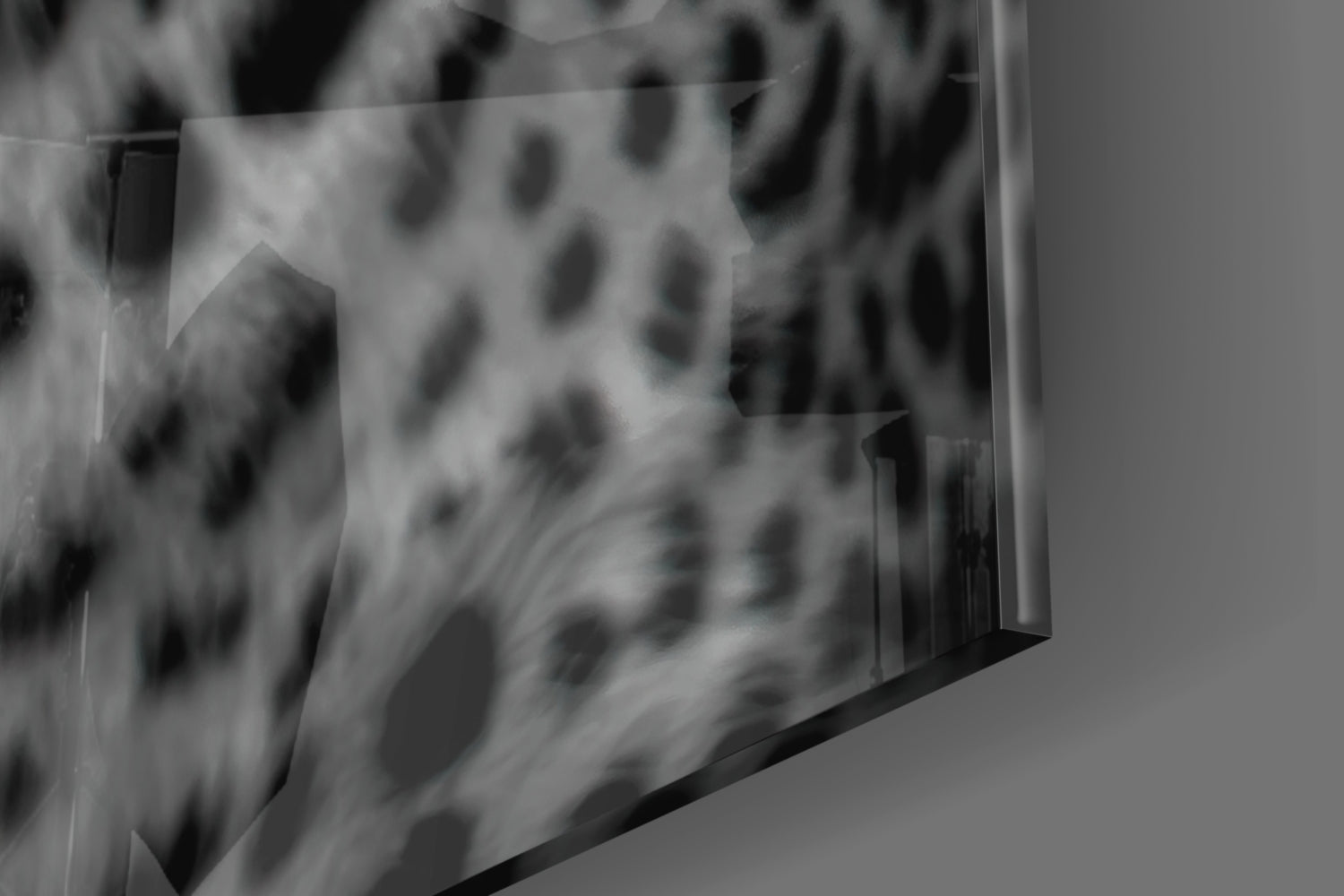 Bold Stare Leopard Portrait Glass Wall Art