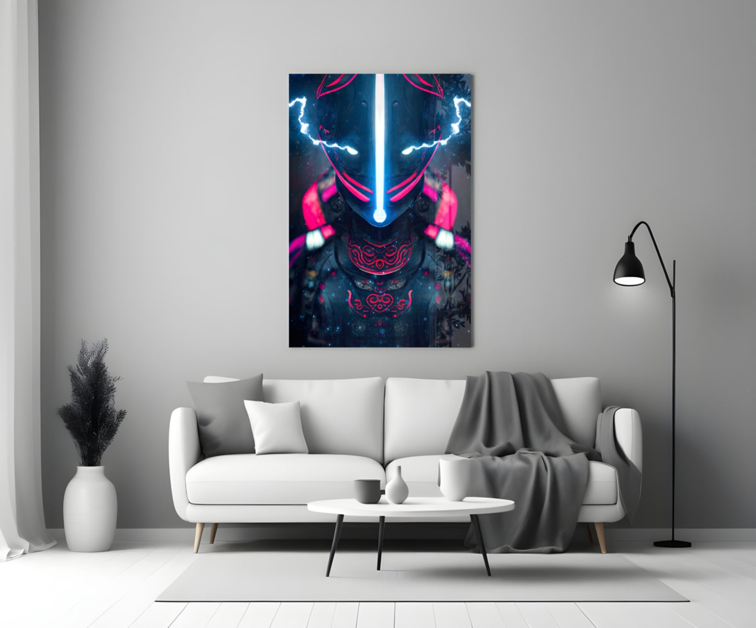Thunder Fighter Glass Wall Art || Designer Collection