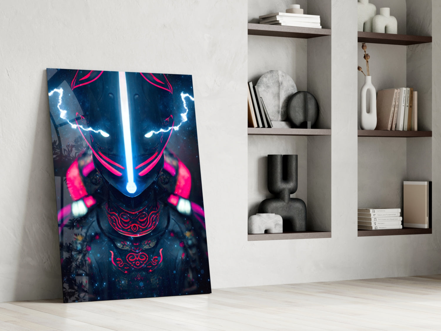 Thunder Fighter Glass Wall Art || Designer Collection