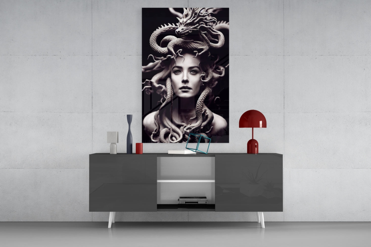 Medusa Glass Art || Designer Collection