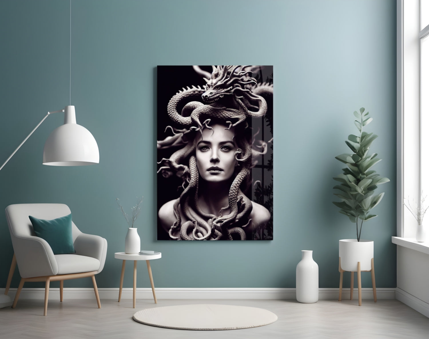 Medusa Glass Art || Designer Collection