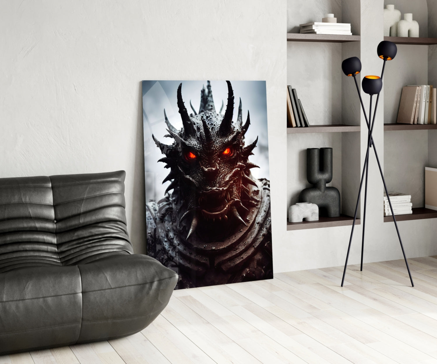 The Beast Glass Wall Art || Designer Collection