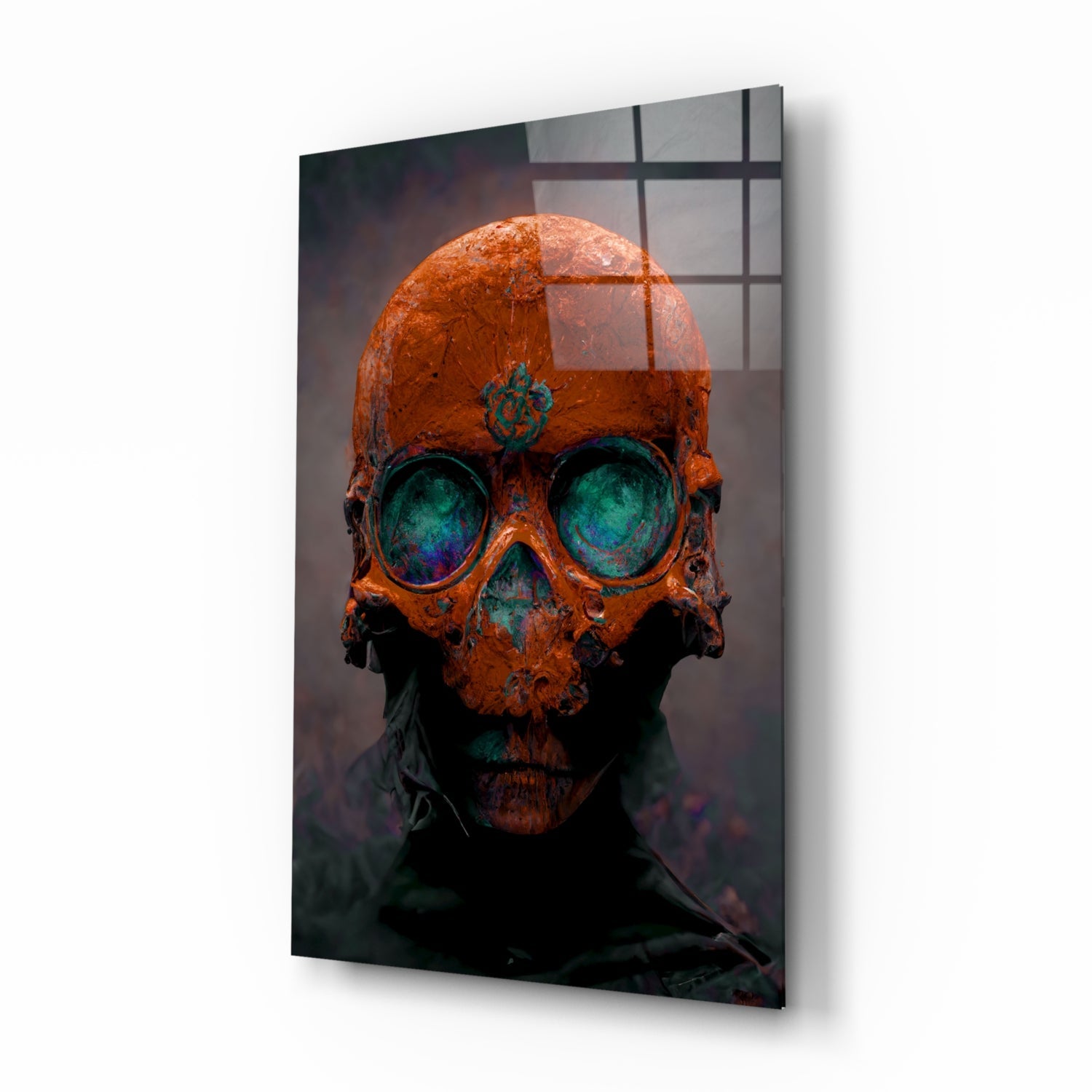 Skull Glass Art || Designer Collection