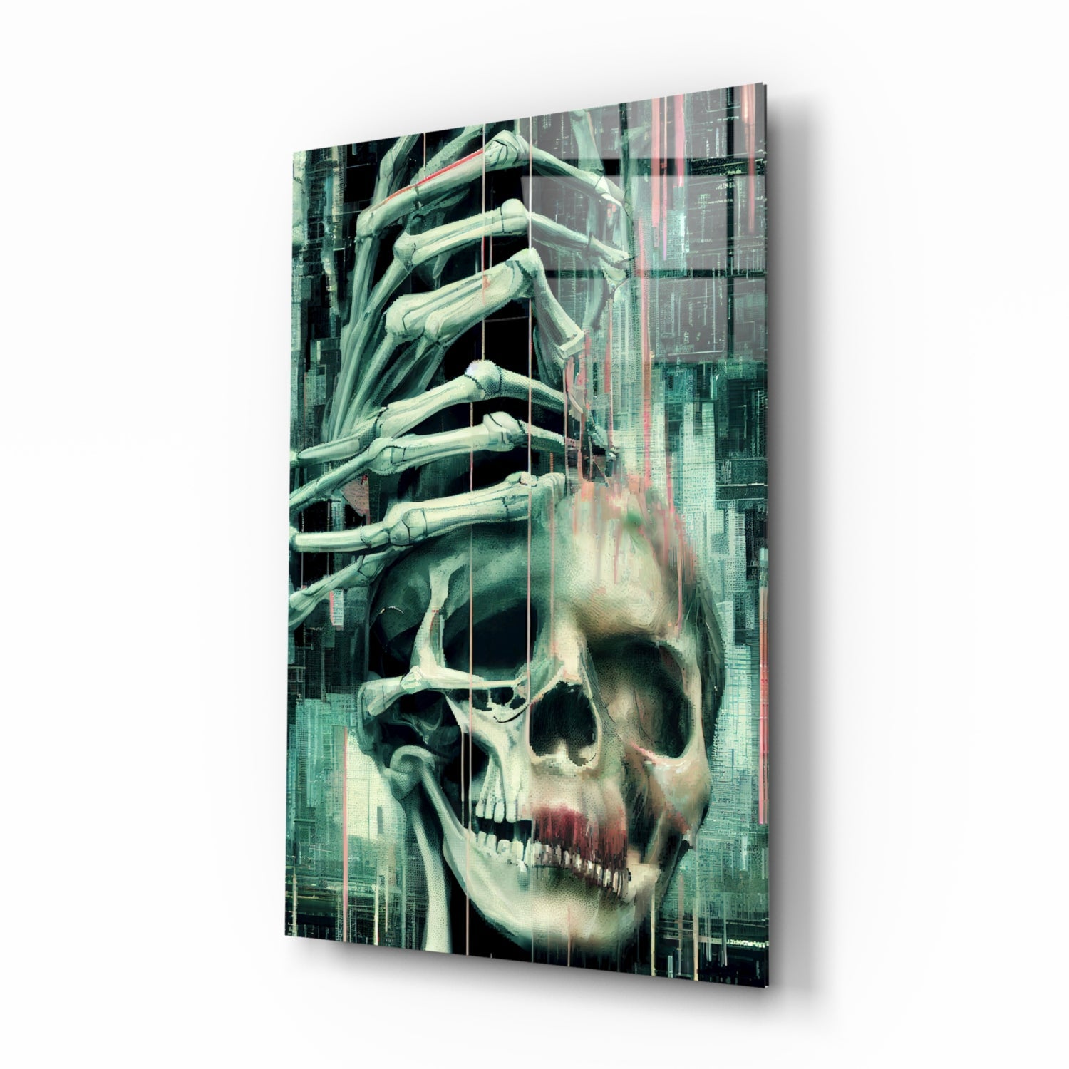 Fall of Skeletons Glass Art || Designers Collection